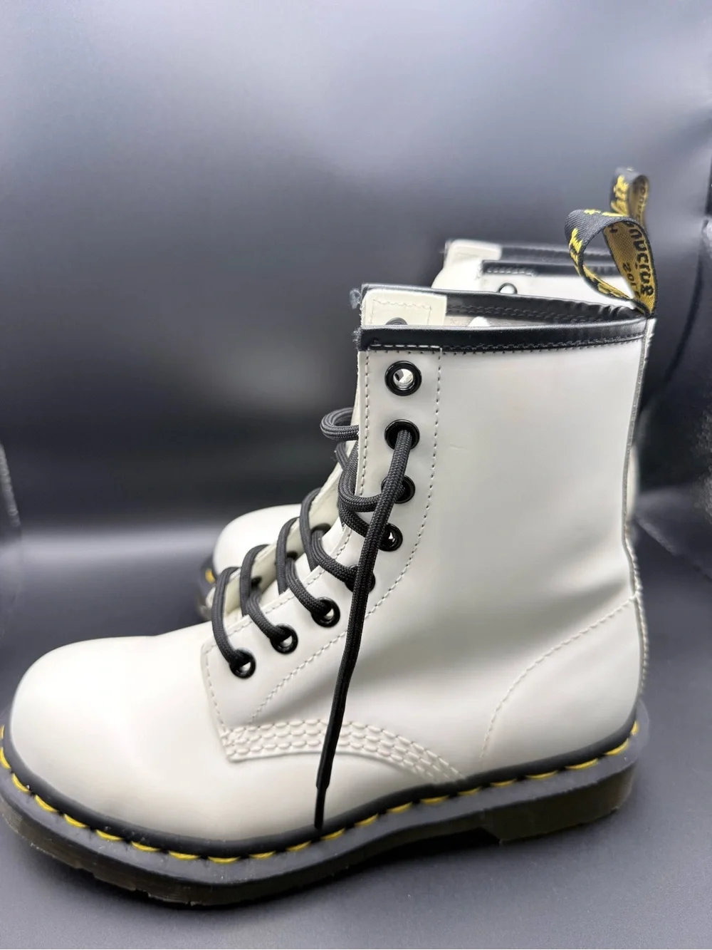 Dr. Martens white leather